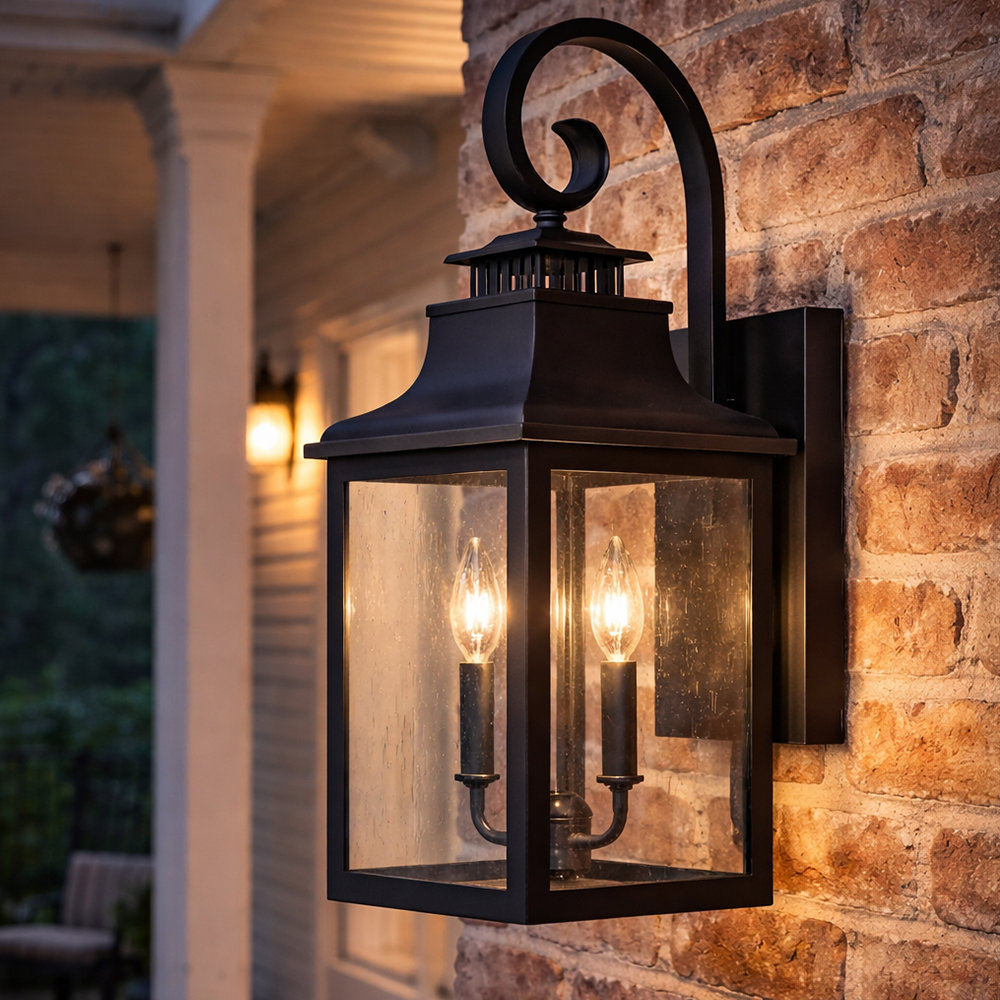 Darby Home Co Jarin Black 2 - Bulb 23